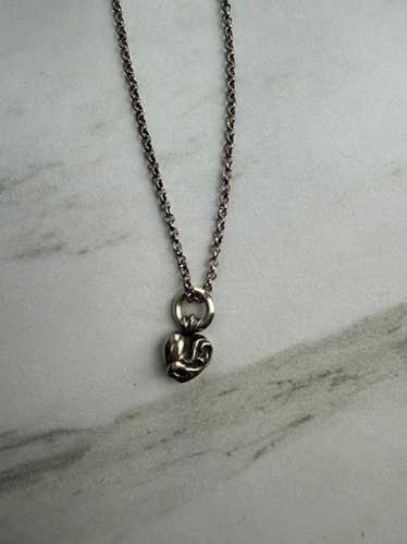Hearts chrome heart pendant - Gem