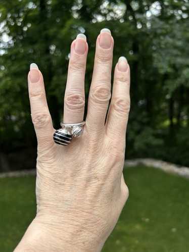 Sterling Silver Emporio Armani Ring Size 10 - Etsy