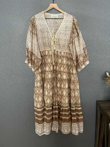 ワンピース Daughters of India Jasmine Midi Dress Jasmine Midi Dress - Shell – Daughters of India