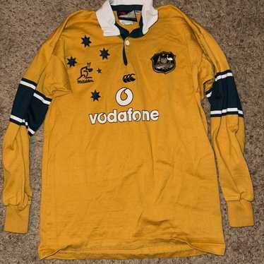 Canterbury Wallabies Vodafone フリースジャケット Australia Rugby Union Jersey Mens XL Canterbury Vodafone