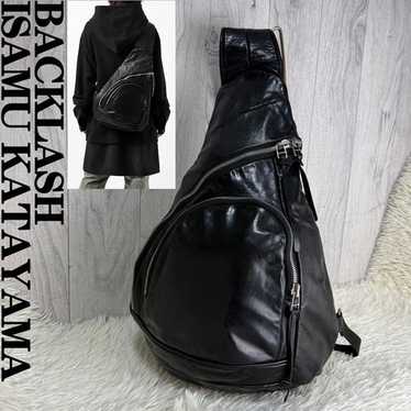 バッグ ISAMU KATAYAMA BACKLASH waist body bag RARE ‼️ Isamu Katayama Backlash Leather Waist Bag