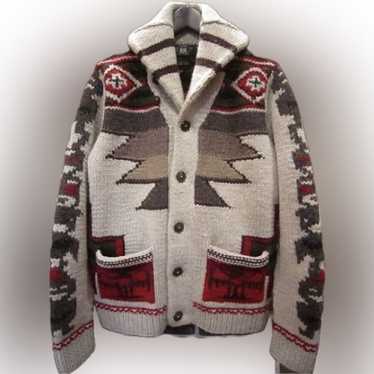 現行　RRL DOUBLE RL ジャケット　ネイティブ　裏起毛　M ナバホ Rrl double rl native - Gem