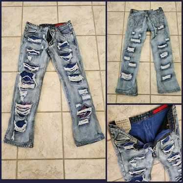 美品　TOUGH jeans mith　32 Y2K　ジーパン　ダメージ Vintage y2k Tough Jeansmith Japanese Style Denim Pants | eBay