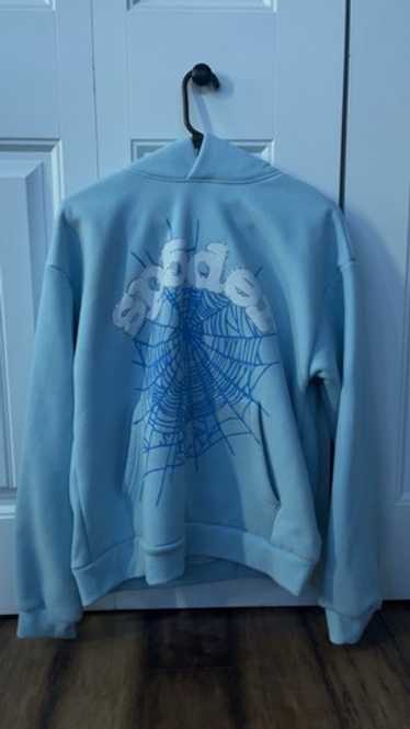 最終値下げSP5DER WEBSUIT HOODIE SKY BLUE パーカー Sp5der Websuit Hoodie Blue Men's - SS21 - US