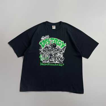 PIZZA OF DEATH RECORDS/tシャツ/XL/オレンジ/USA製 Hi Standard T Shirt Pizza Of Death Records Punk Rock Band Hi