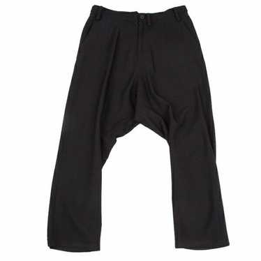 TYPEWRITER POLYESTER 5-POCKET SAROUEL PANTS(XS Black