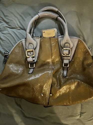 Vintage Chloé Authentic Paddington Bags Chloé Handbag: Elegant Gold Leather Design