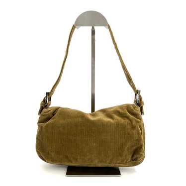 バッグ Fendi corduroy mamma baguette bag FENDI Mamma Baguette Shoulder Hand Bag Corduroy Authentic Ml