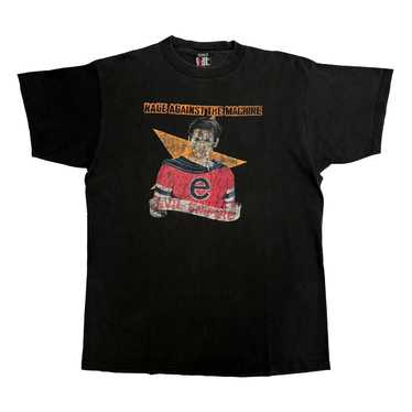Vintage 90s Rage Against the Machine Brown T-Shirt Giant Tag