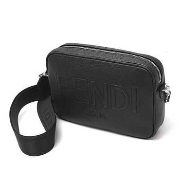バッグ FENDI CAMERA CASE MEDIUM Fendi Medium Camera Case Monogram-Print Bag - Black