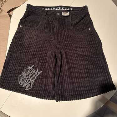 punkandyo black cord shorts 32（Mens corduroy shorts - Gem）