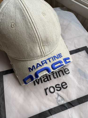 帽子 MARTINE ROSE CUT PEAK BACK CAP Martine Rose Black Cut Peak Back Cap Martine Rose