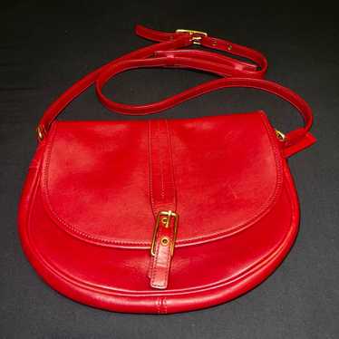 Vintage coach red saddle - Gem