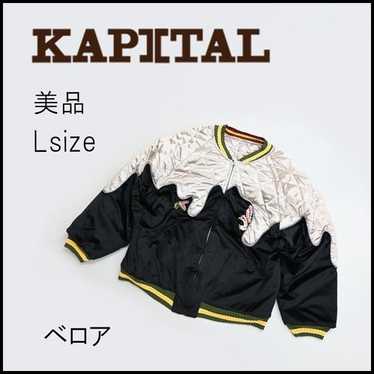 <dukeさま専用><美品>KAPITAL キャピタルジャケット　スマイル KAPITAL(キャピタル) スカジャンK2109LJ034 K2109LJ034 ブラック