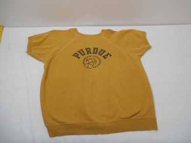 1960s vintage】PURDUE UNIV イエロー スウェット - メルカリ