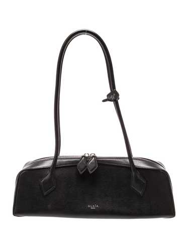 SALE【Alaia】テッケル ジップ クラッチ バッグ ALAÏA LE TECKEL MEDIUM BAG IN CANVAS | ALAÏA TR