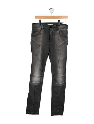 Pierre Balmain レディース ジップ付きグレージーンズ レディースデニムコレクション | BALMAIN