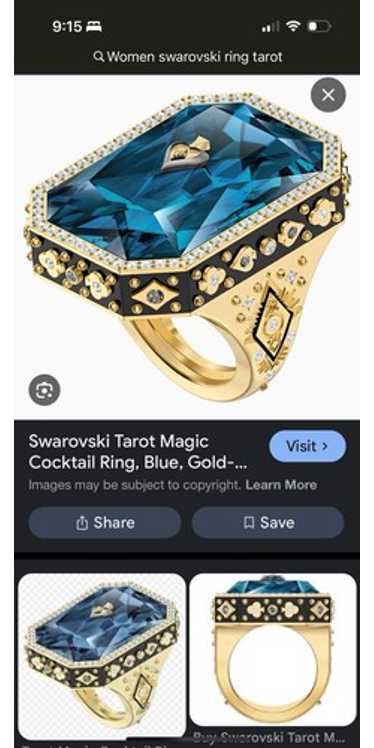 Swarovski blue ring - Gem