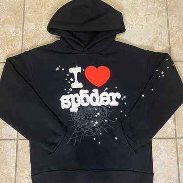 Sp5der souvenir I heart hoodie XL | Depop