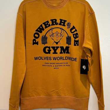 ○即完売　Darc Sport POWER HOUSEコラボ　パーカー　ゴールド　gym XL 未使用　タグ付き DARD SPORT POWERHOUSE GYM パーカー XL コラボ