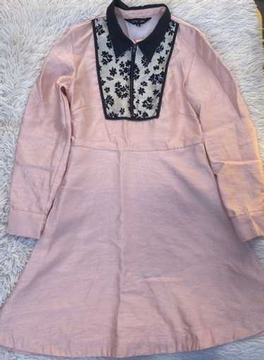 sister jane rose tiered dress 刺繍 Sister Jane Dream Rosette Trapeze Midaxi Dress in Pink | Lyst