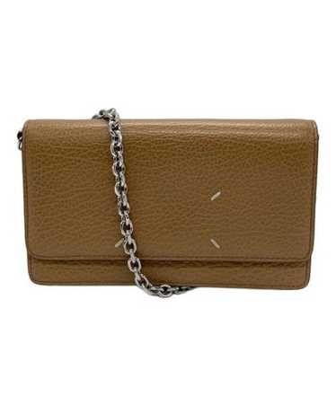 バッグチャーム Maison Margiela [Maison Margiela] Women's Stitch Leather Com Maison Margiela four-stitch Leather wallet-on-chain | Black