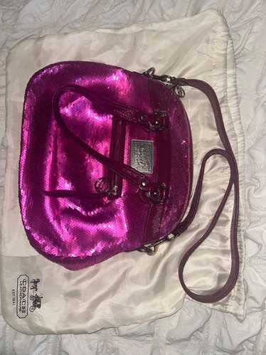 バッグ Coach Poppy Sequin Spotlight Pink Bag Coach Poppy Sequin Handbag | eBay