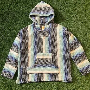 80's/EARTH RAGZ/ baja ジップジャケット/XL/メキシコ製 Earth Ragz Baja Hoodies with Free Shipping