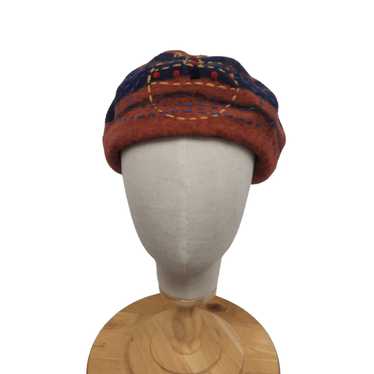 帽子 Vivienne Westwood 90s Orb Check Beret Vivienne Westwood Orb Beret Hat Beige Logo Cap Size S - M