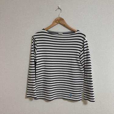 トップス ORCIVAL / border cut and sew Orcival Border Cut & Sew Beige White Size 2 Used Cotton Top