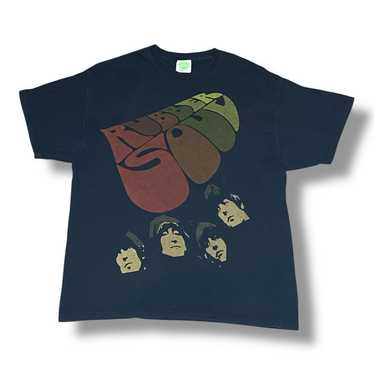 THE BEATLES ビートルズ RUBBER SOUL Tシャツ 90s 白 VINTAGE 90's THE BEATLES RUBBER SOUL HANES ALL OVER PRINT