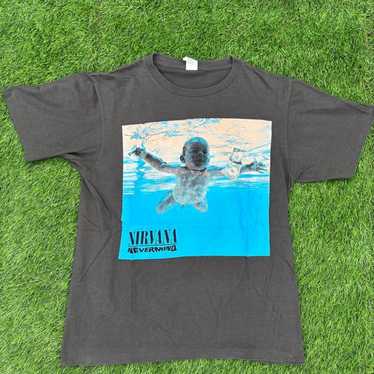 vintage nirvana nevermind shirt 1992 Super Rare Kurt Cobain