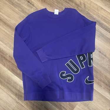Supreme / Nike Arc Crewneck Purple シュプリーム ナイキ Supreme Nike Arc Logo Crewneck Sweatshirt Purple DS Sz: M | eBay