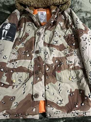 Supreme Logo Tape N-3B Parka Olive Fall/Winter 2018