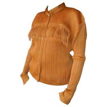 haat ISSEY MIYAKE 変形 フリンジ ロング ニットベスト