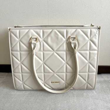 Rose Muse quilting tote L アイボリー トートバッグ