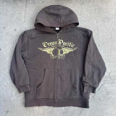 90s 00s ocean pacific ジップパーカー usa y2k OCEAN PACIFIC - 90s 00s ocean pacific ジップパーカー usa y2k
