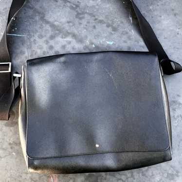 セール MONTBLANC テクスチャードレザー メッセンジャーバッグ Montblanc messenger bag - Gem