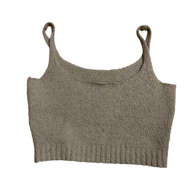 トップス Skims | Cozy Knit Tank New SKIMS 4X / 5X Cozy Knit Tank Top Smoke Grey Fuzzy Soft