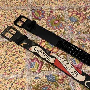 Ed-hardy studded belt / - Gem