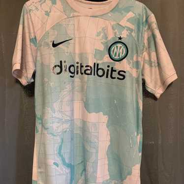 ウェア 90s NIKE soccer italy game shirts M blue Total 90 Dri-FIT Soccer Jersey in Psychic Blue/White/Black