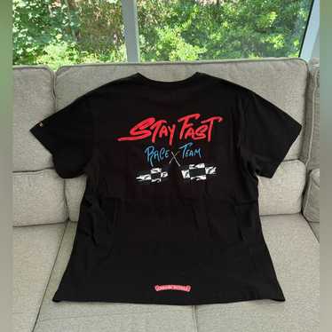 CHROME HEARTS 22ss/stay fast/Tシャツ/XL CHROME HEARTS stay fast T-shirf INFORMATION Colour | Depop