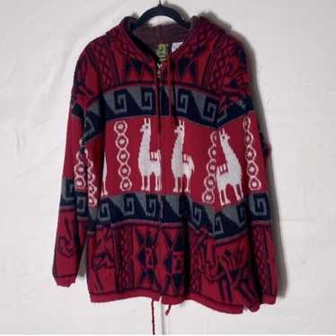トップス RUMINAHUI zip-up Ecuador woolknit jacket RUMINAHUI zip-up Ecuador woolknit jacket