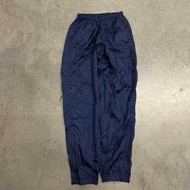 VINTAGE Nike Track Pants Mens M Black Swoosh Track Y2K Baggy