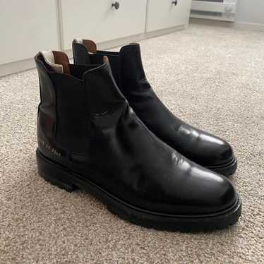 Common Projects チェルシーブーツ　BLACK Common projects- black leather Chelsea boot