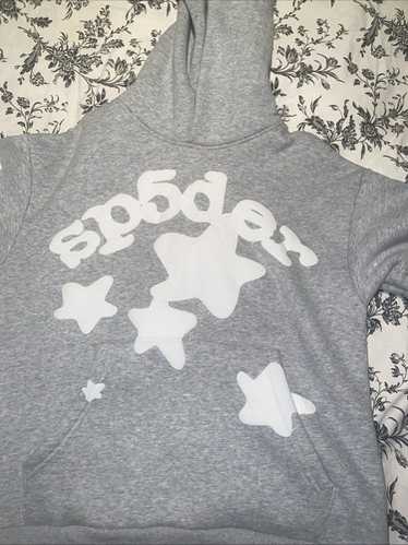 Sp5der hoodie heather grey - Gem