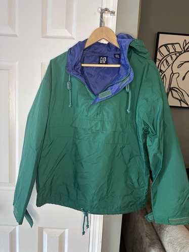ジャケット・アウター 90's old gap green nylon anorak Parker Jansport Vintage 90s Anorak Windbreaker Mens XL Blue Green