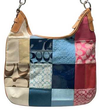 Coach Black Patchwork Shoulder/Hobo Bag w/Zip Top Closure | eBay