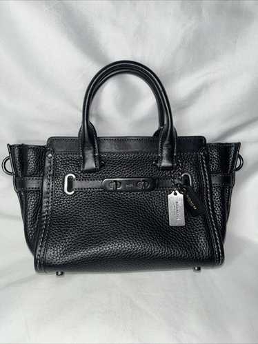 バッグ COACH Swagger mini Handbag 2way Bicolor COACH Handbag Swagger 2 Way Shoulder Mini Leather Yellow