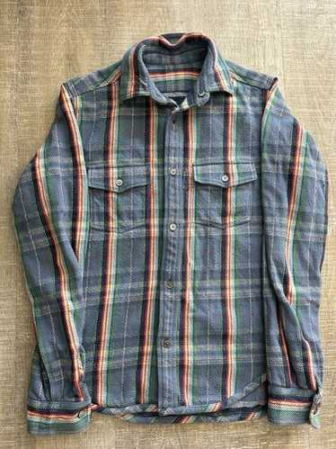 VINTAGE NIGEL CABOURN ハードカバー Nigel Cabourn 9.5oz BORDER H/S T-SHIRT | INDIGO BLUE